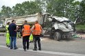 LKW umgestuerzt A 1 Rich Saarbruecken P231